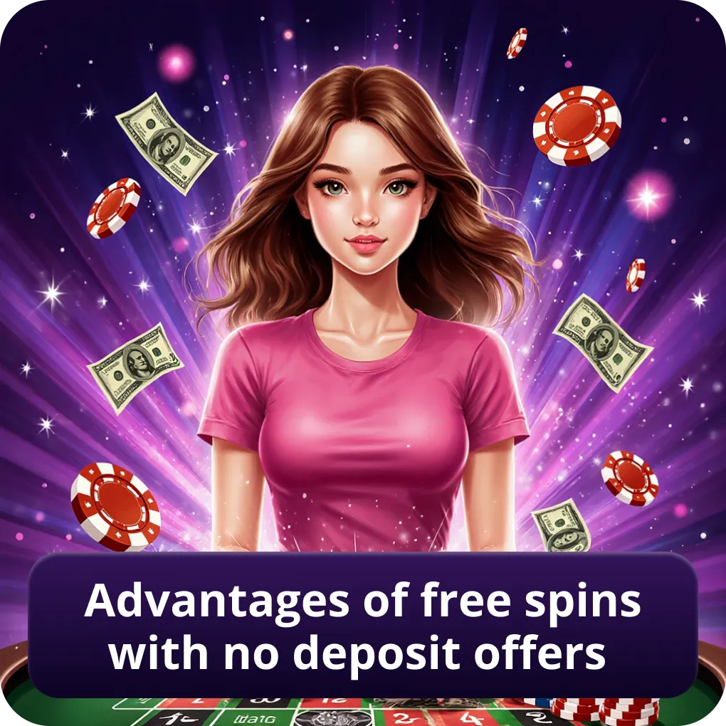 Advantages of free spins with no deposit offers